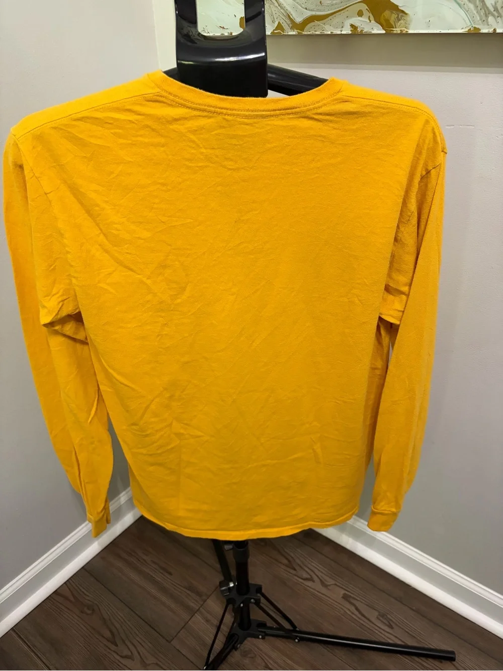 Levi's Mustard Long Sleeve Tee with Bear Mountain Graphic
